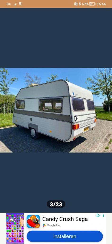 Evento Royal 395 Luxe van 1990, Caravans en Kamperen, Tenten, Ophalen of Verzenden, Tot en met 4