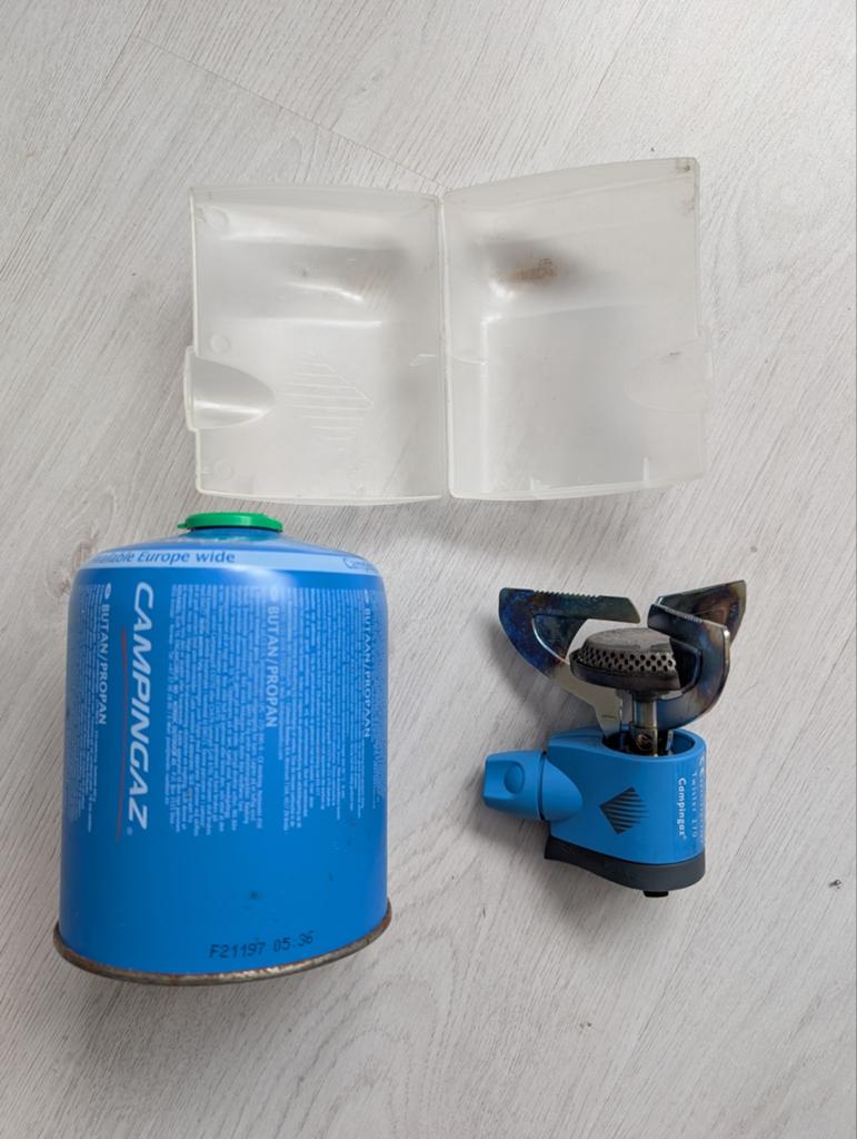 Campinggaz Twister 270 brander, Ophalen, Gebruikt