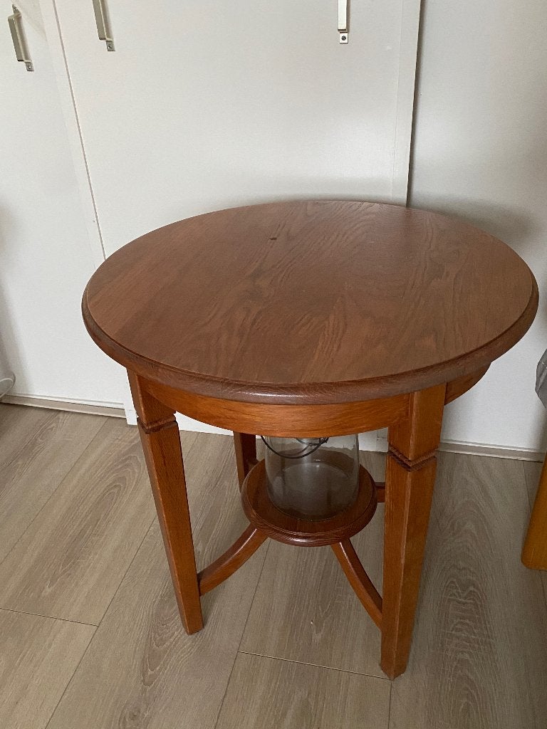Twéé klassiek kersen houten hoektafels ( rond), Ophalen