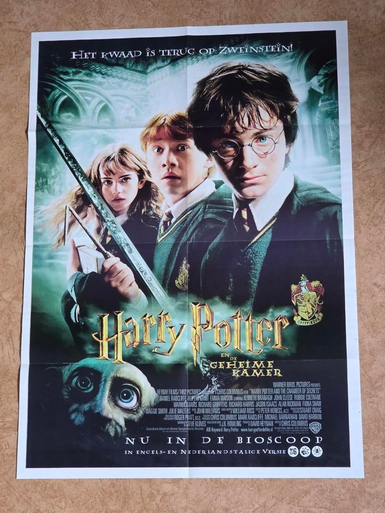 Harry Potter en de Geheime Kamer Filmposter, Verzamelen, Posters, Ophalen of Verzenden, A1 t/m A3, Film en Tv, Rechthoekig Staand