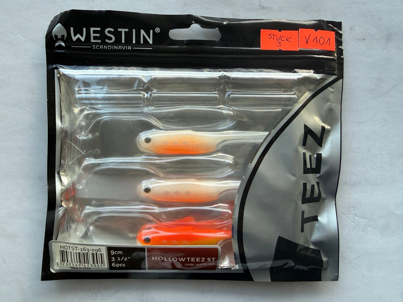 Westin HollowTeez ST 9cm Dark Water Mix 3 stuks V101, Ophalen of Verzenden, Zo goed als nieuw, Overige typen