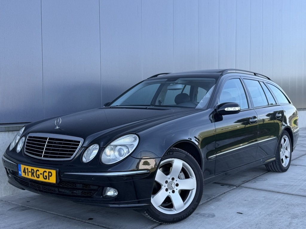 Mercedes-Benz E-Klasse 350 V6 272PK Avantgarde / *NAP* / Pan, Auto's, Automaat, Gebruikt, Zwart, Zwart