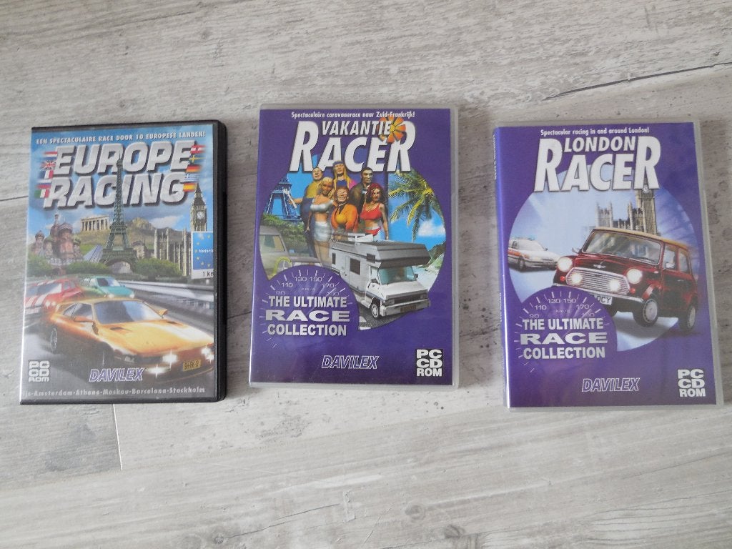 3 Davilex A2 : london racer - europa racing - vakantie racer, 1 speler, Racen en Vliegen, Ophalen of Verzenden, Zo goed als nieuw