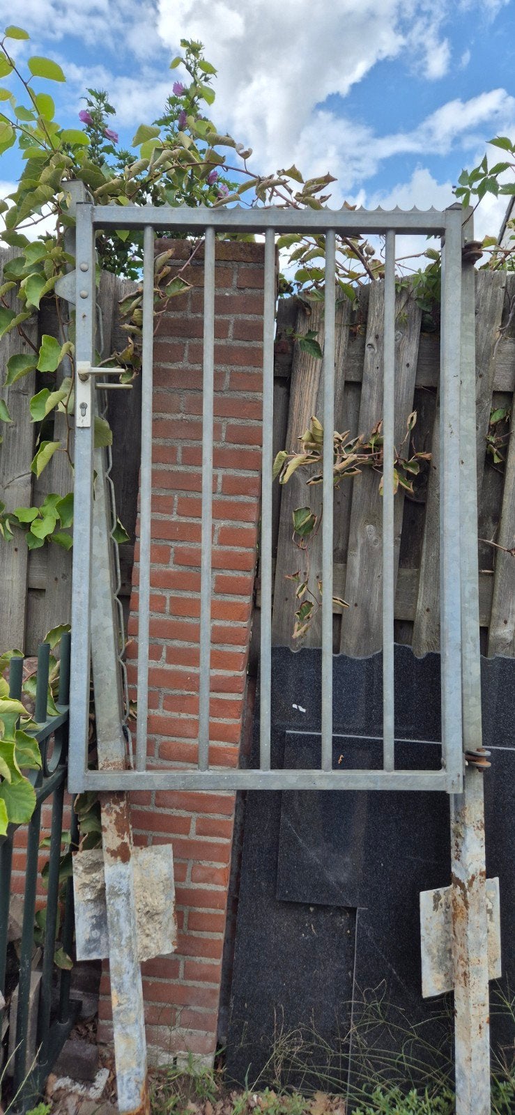 Gegalvaniseerde poort, Ophalen, IJzer