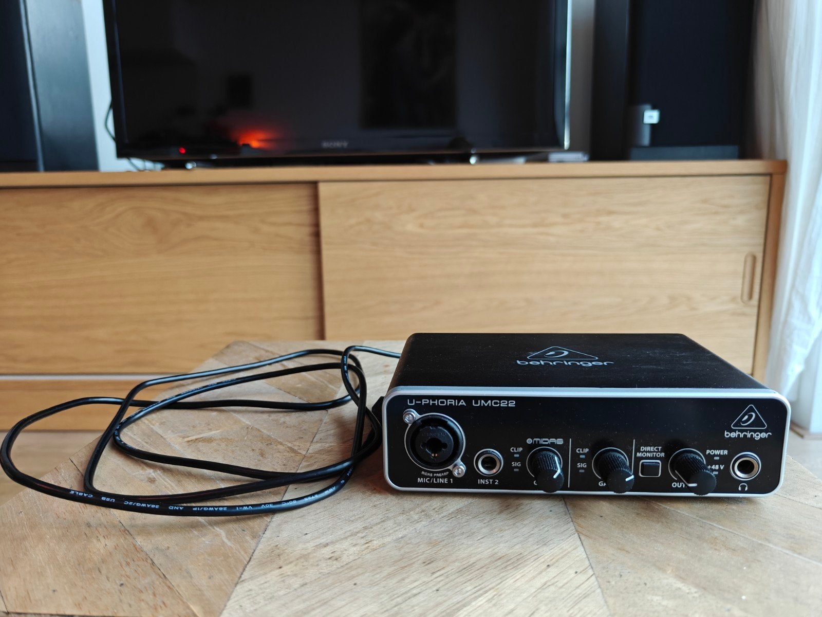 Behringer U-Phoria UMC22 Audio Interface, Ophalen of Verzenden, Zo goed als nieuw, Audio