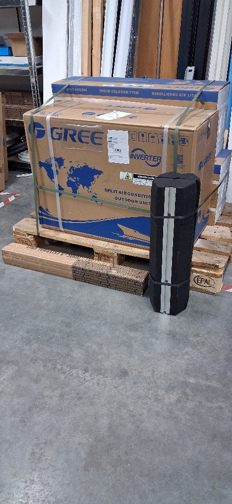ULTRA DEAL! Hagelnieuwe Gree 5kW Multi-Split Airco 2 Kamers, Witgoed en Apparatuur, Ophalen, Koelen en Ontvochtigen, Minder dan 60 m³