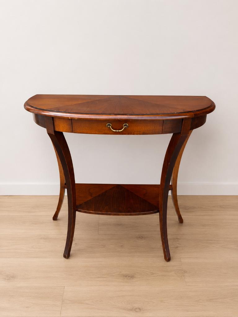 Vintage Antieke Stijl Mahonie Wandtafel, Haltafel Halkast, Huis en Inrichting, Tafels | Sidetables, Ophalen, Gebruikt, 50 tot 100 cm