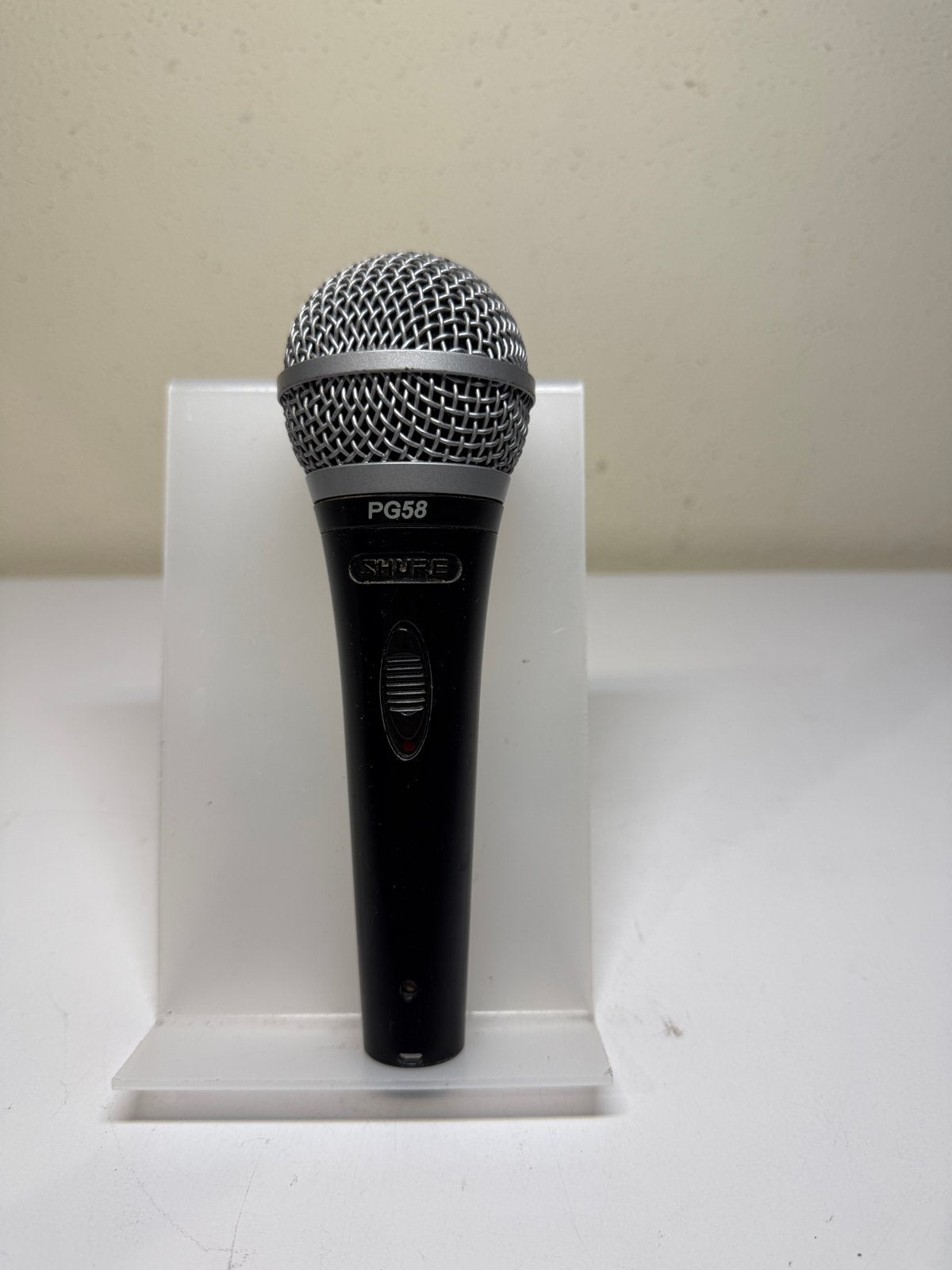 Shure PG58 Zangmicrofoon - Gebruikt, Ophalen of Verzenden, Gebruikt, Zangmicrofoon
