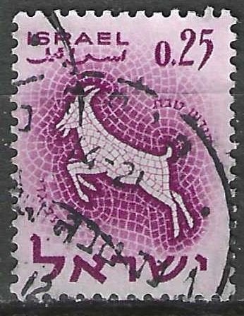 Israel 1961 - Yvert 195 - Zodiac - Steenbok (ST), Verzenden, Gestempeld, Midden-Oosten