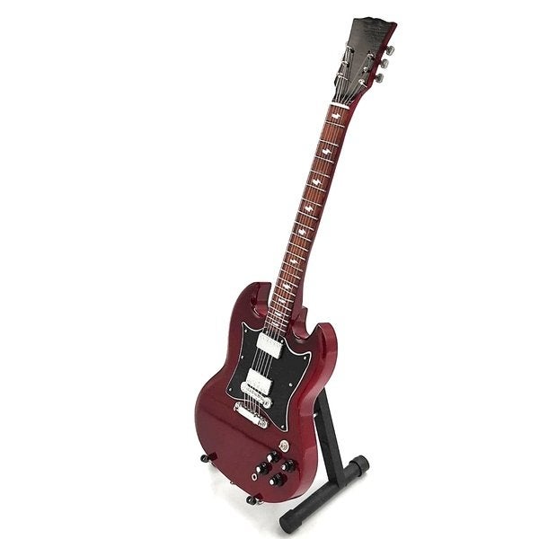 Angus young ACDC miniatuur gitaar 25cm mini guitar deco, Info@deconoord.nl, Deco Noord, Nieuw, Ophalen of Verzenden