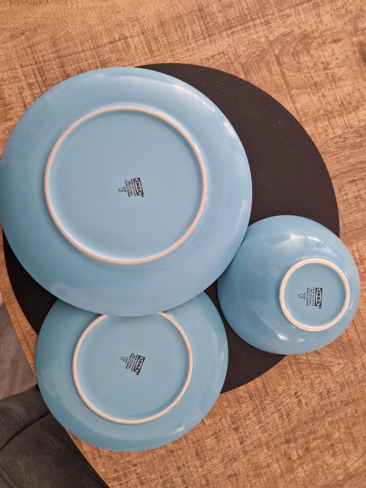 IKEA Servies: 12 delig servies - Lichtblauw, Ophalen, Gebruikt, Keramiek, IKEA