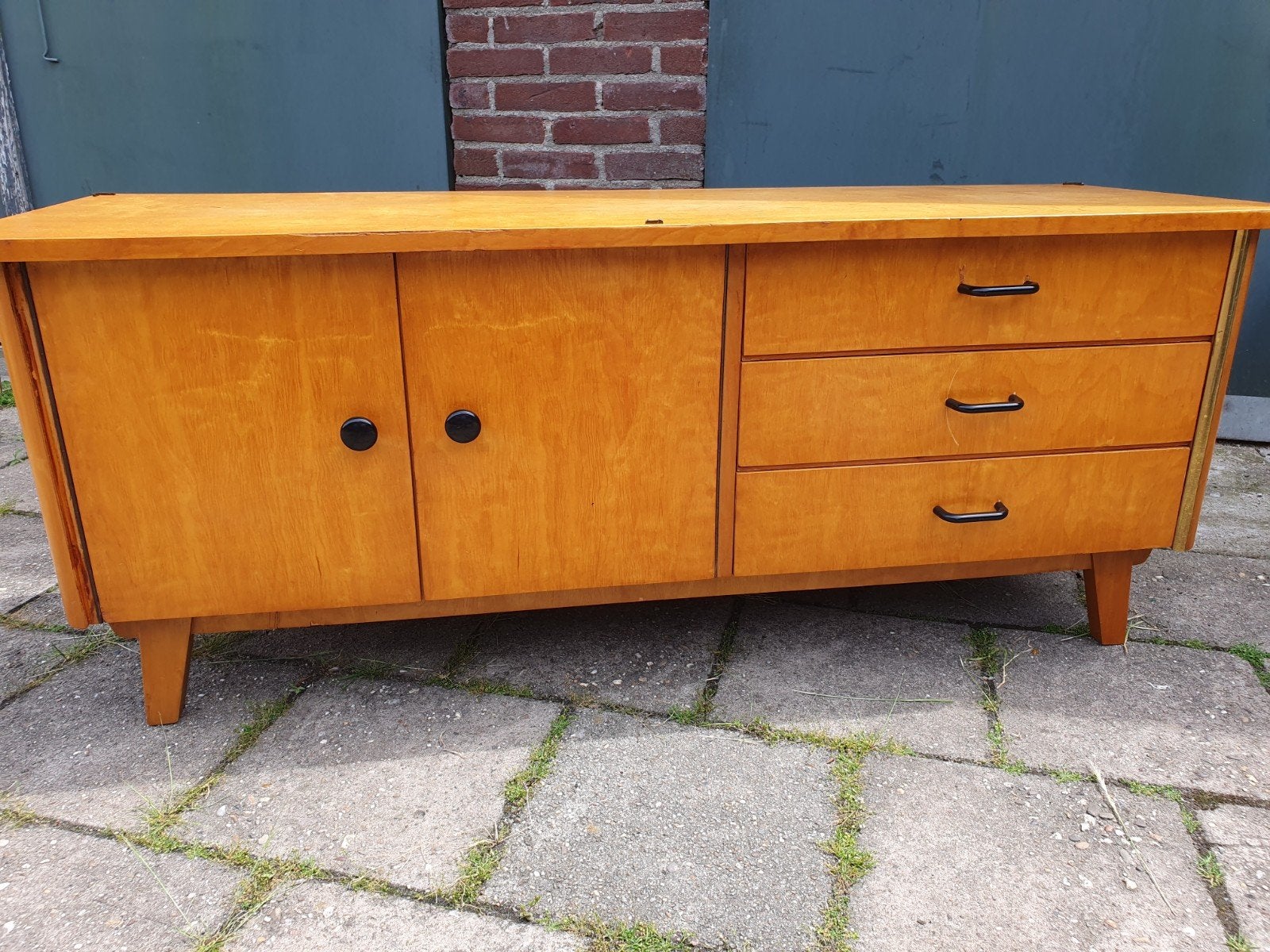 HELAAS VERKOCHT  Vintage TV kast, Ophalen, Gebruikt, 100 tot 150 cm, Sixties