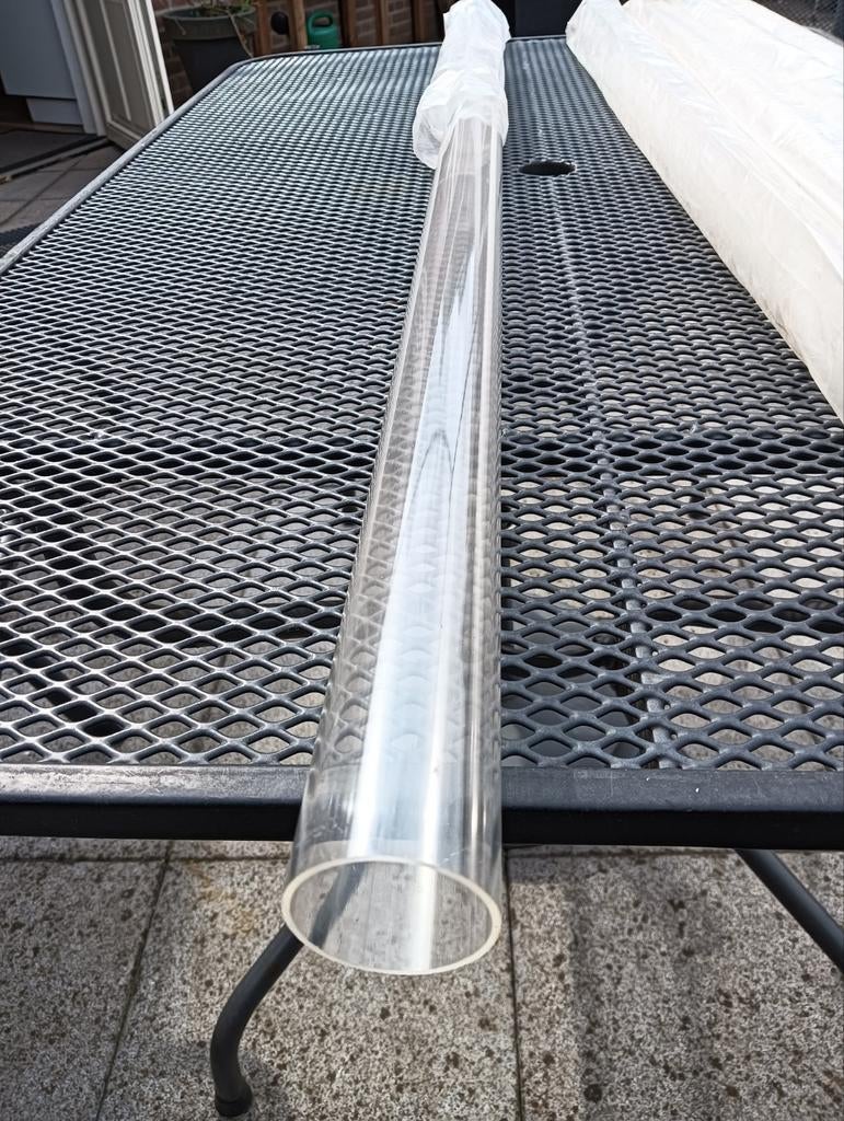 5 doorzichtige plexiglas buis uv bestendig  buismaat 50, Ophalen, Nieuw