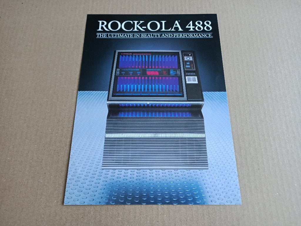 Flyer: Rock-ola 488 (1980) jukebox, Verzenden, Gebruikt, 1950 tot 1960, Seeburg