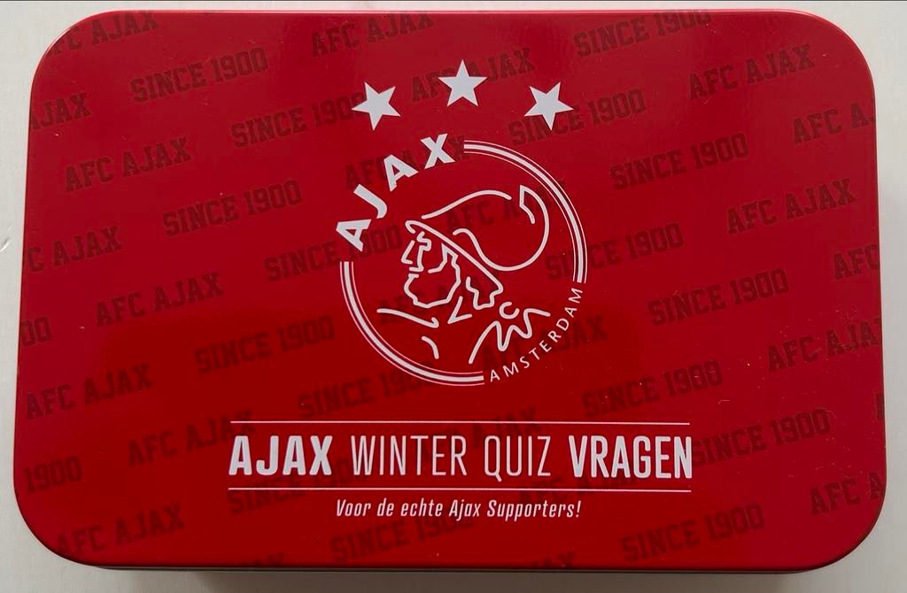 Ajax Winter Quiz Vragen - Voor de echte Ajax Supporters!, Vijf spelers of meer, Ophalen of Verzenden, Zo goed als nieuw