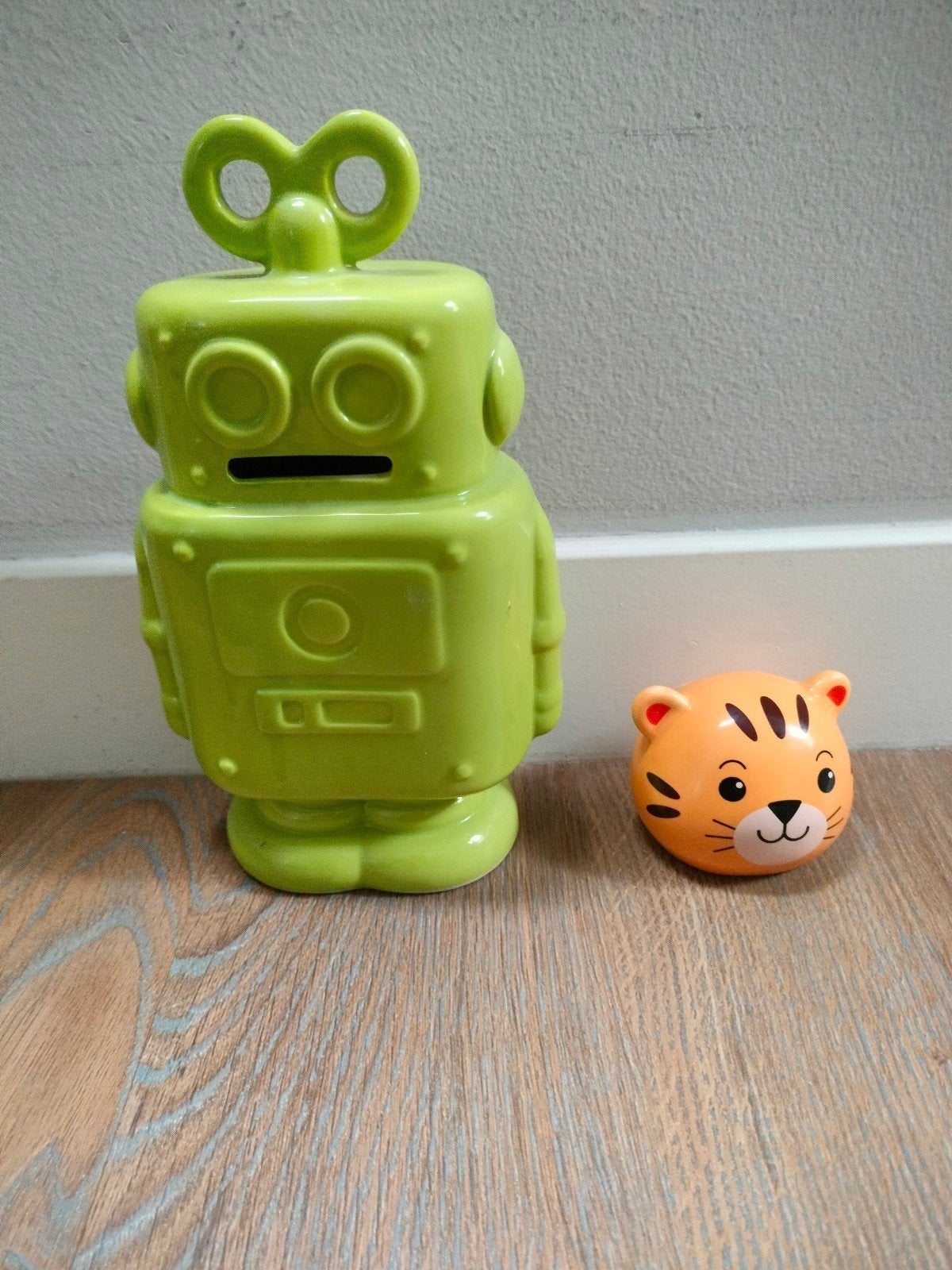 Spaarpotten: Robot en Tijger, Verzamelen, Spaarpotten, Ophalen
