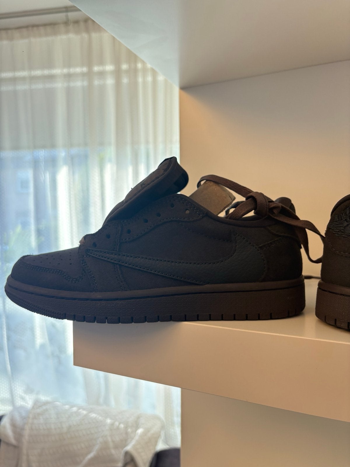Nike Air Jordan 1 Low Travis Scott Black Phantom, Ophalen, Nieuw, Zwart, Sneakers of Gympen