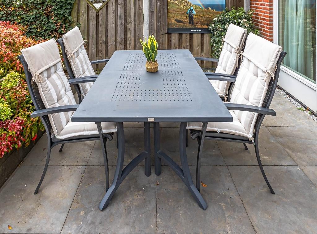 Tuinset, Ophalen, Gebruikt, 6 zitplaatsen, Aluminium