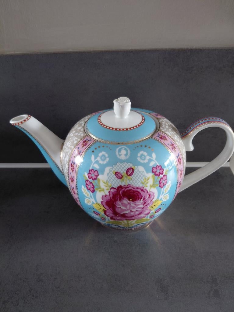 Pip servies theepot blauw, Huis en Inrichting, Keuken | Servies, Ophalen, Porselein, Overige stijlen