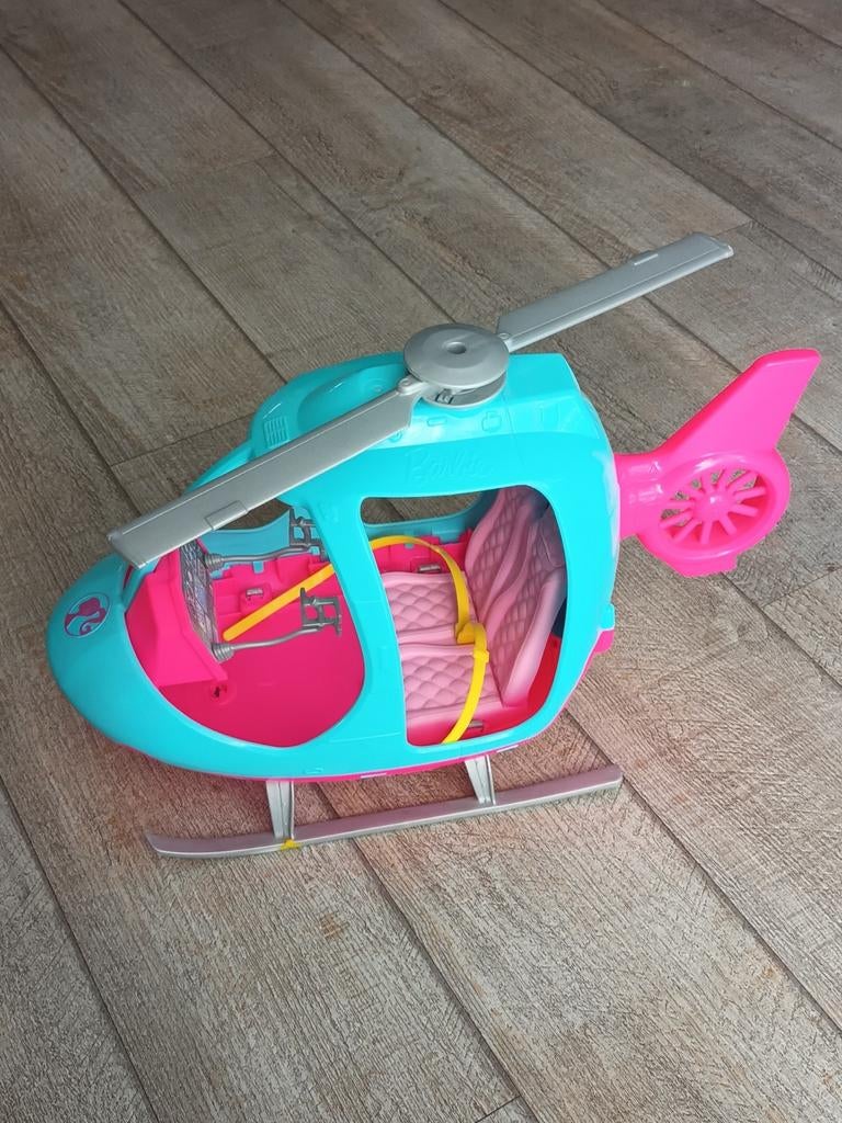Barbie helikopter, Ophalen, Zo goed als nieuw, Barbie