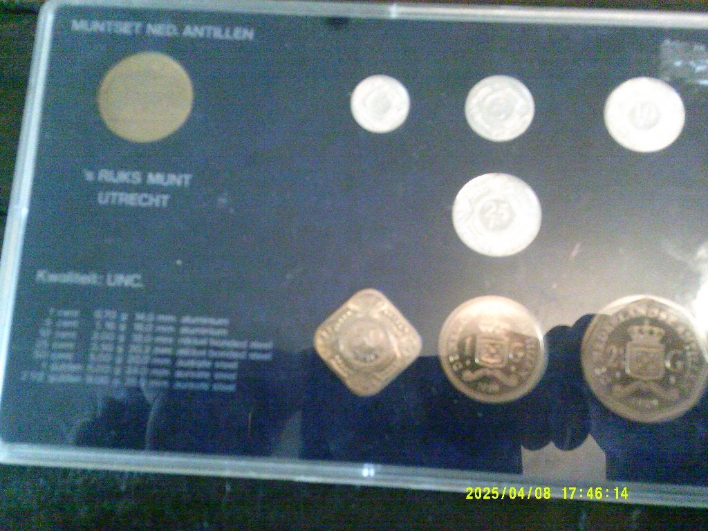 muntset nederlandse antillen, Ophalen of Verzenden, Koningin Beatrix, 2½ gulden, Setje