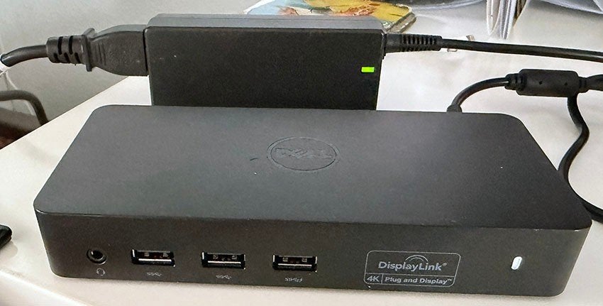 Dell D3100, USB 3.0, Ultra HD notebook docking station, Computers en Software, Dockingstations, Ophalen, Docking station, Refurbished