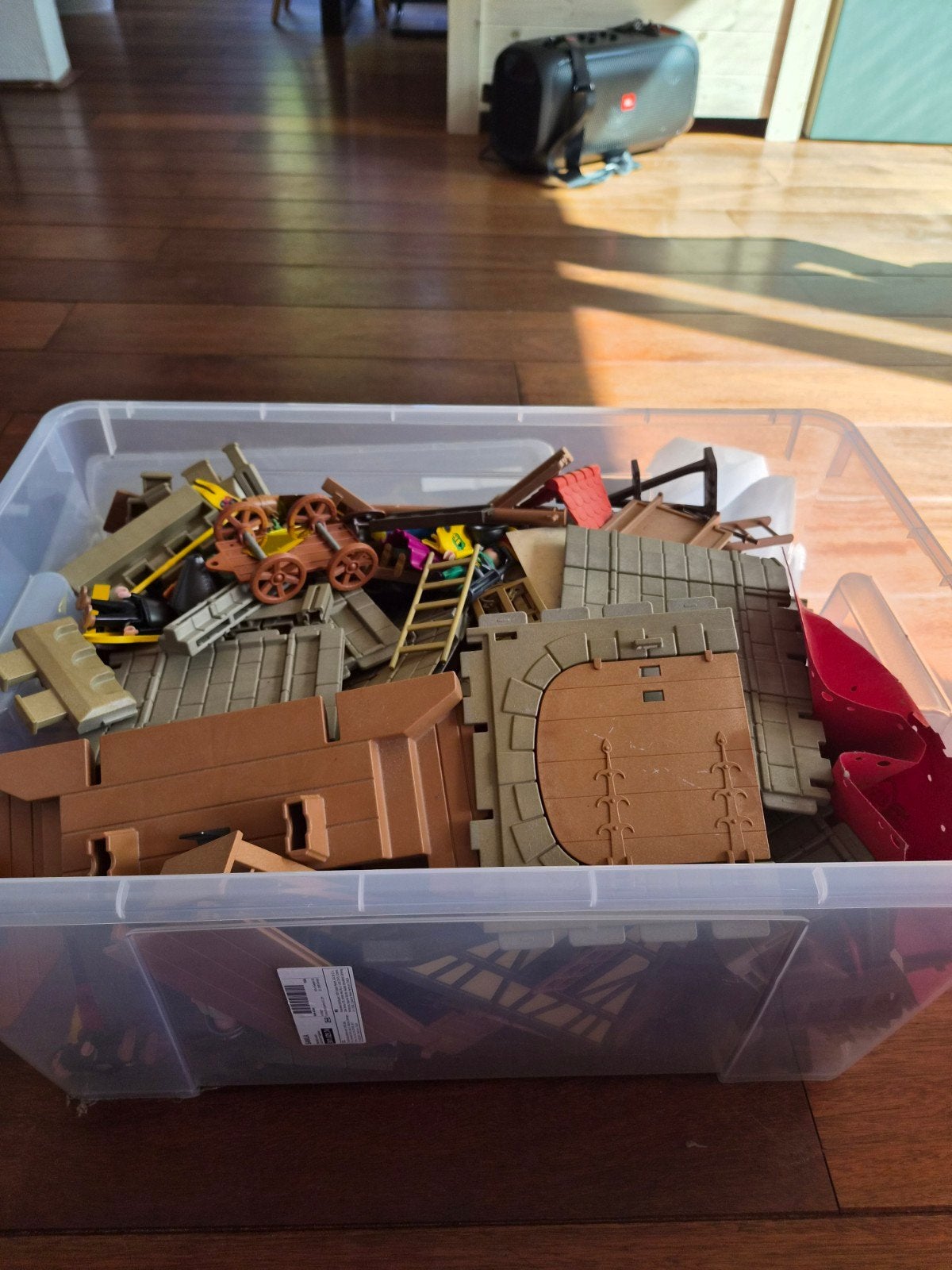 Playmobil ridderkasteel met poppetjes, Kinderen en Baby's, Ophalen, Gebruikt, Complete set, Kasteel/Fort