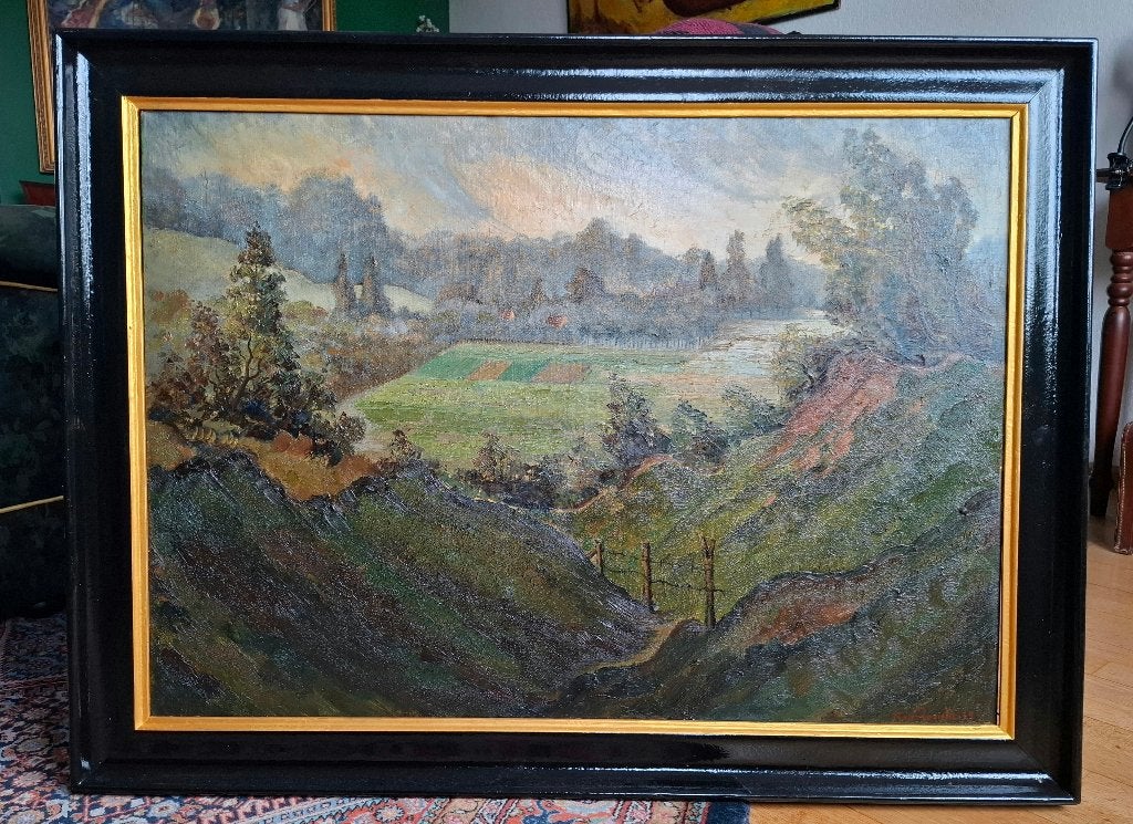 Schilderijen Frans Ronda Maastricht Jekerdal Kanne, Ophalen, Paneel, Overige stijlen, Landschap