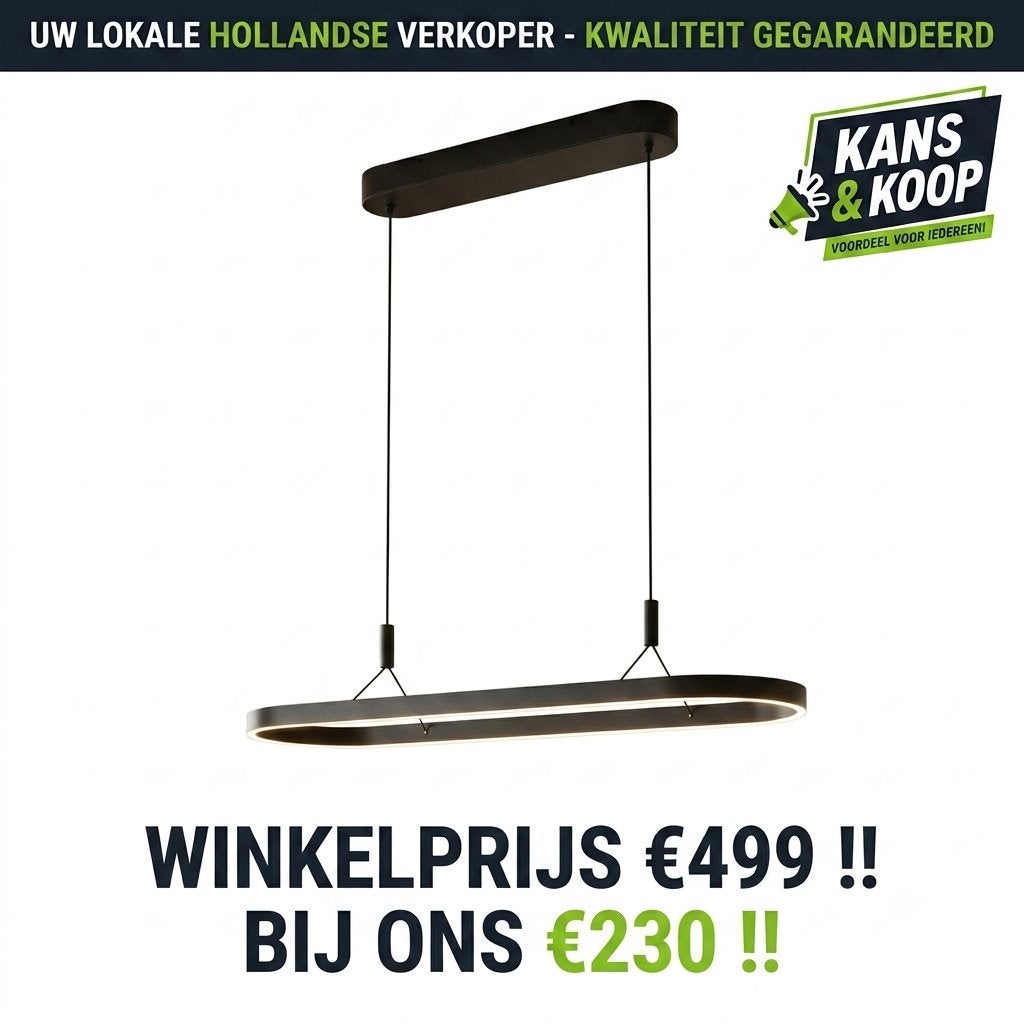 Nieuwe Steinhauer Mykty Hanglamp Zwart 4205ZW Retourgoed, Ophalen of Verzenden, Nieuw