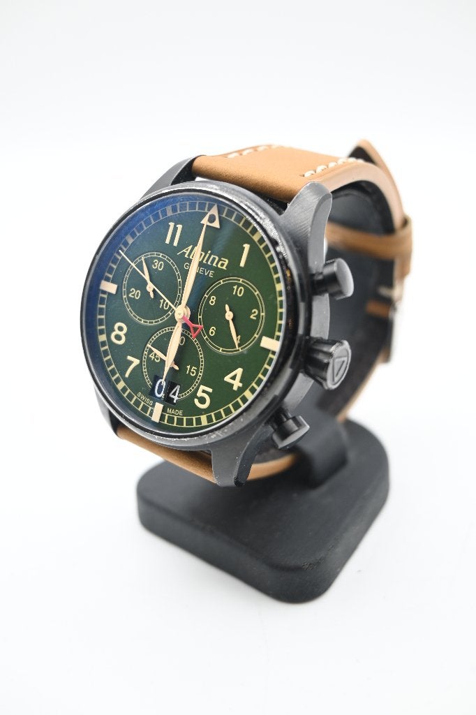 Alpina Startimer Pilot Big Date Chronograaf Horloge, Alpina, Chemin de la Galaise 11, 1228 Plan-les-Ouates, Zwitserland, Ophalen of Verzenden