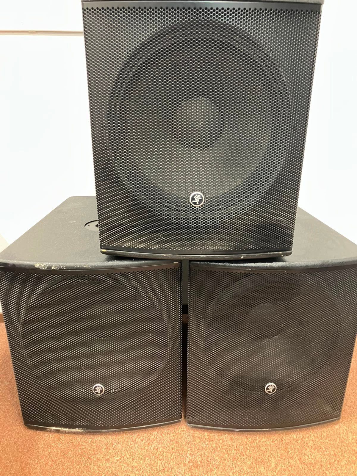 Mackie SRM 18" subwoofers, Ophalen, Gebruikt, 1000 watt of meer, P.A.