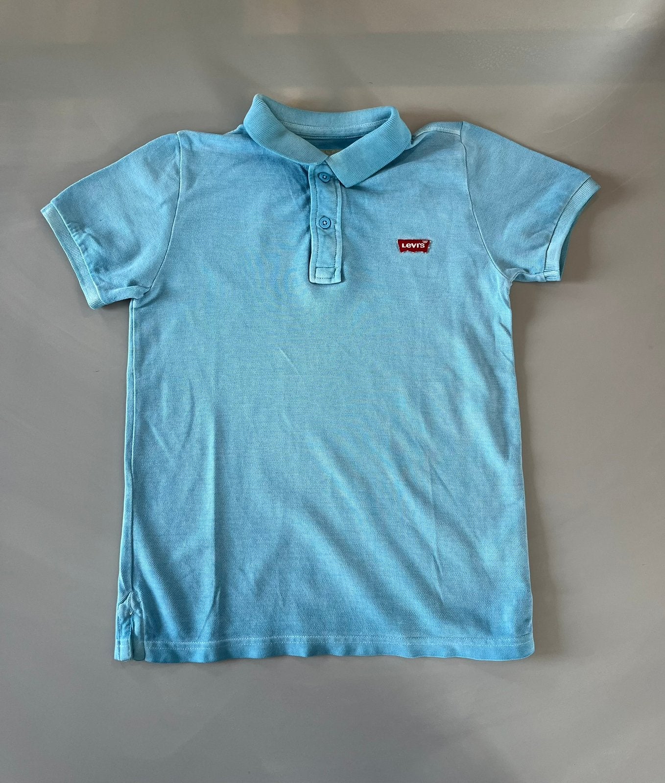 Levi’s poloshirt lichtblauw 140, Ophalen of Verzenden, Zo goed als nieuw, Jongen, Shirt of Longsleeve