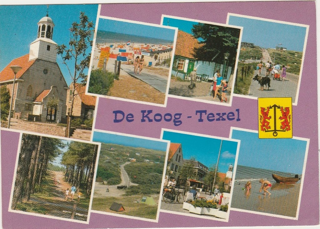 DE KOOG Kerk Bos Strand Panorama, Verzamelen, Verzenden, 1980 tot heden, Gelopen, Waddeneilanden