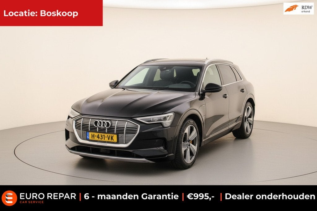 Audi E-tron E-tron 55 quattro advanced 95 kWh SOH 91,4%, Auto's, Audi, Automaat, 131 €/maand, 95 kWh, Leder