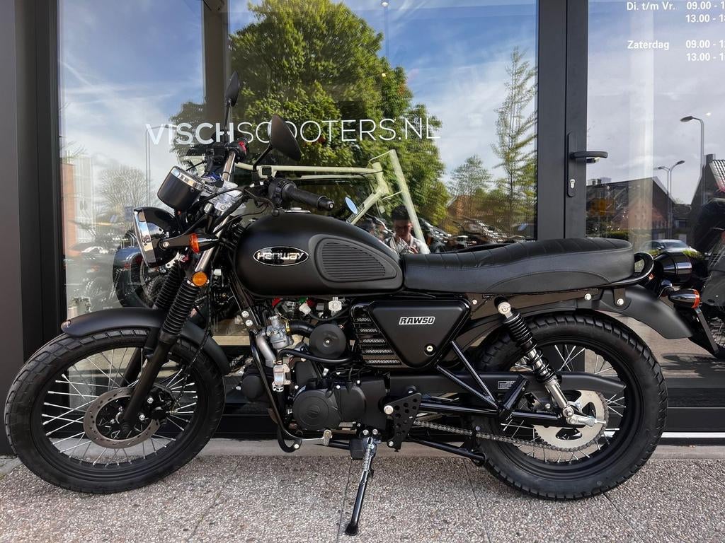 Hanway Caferacer RAW 50 | Nu Reserveren Beperkte Levering, Fietsen en Brommers, Brommers | Overige merken, HANWAY, Maximaal 45 km/u