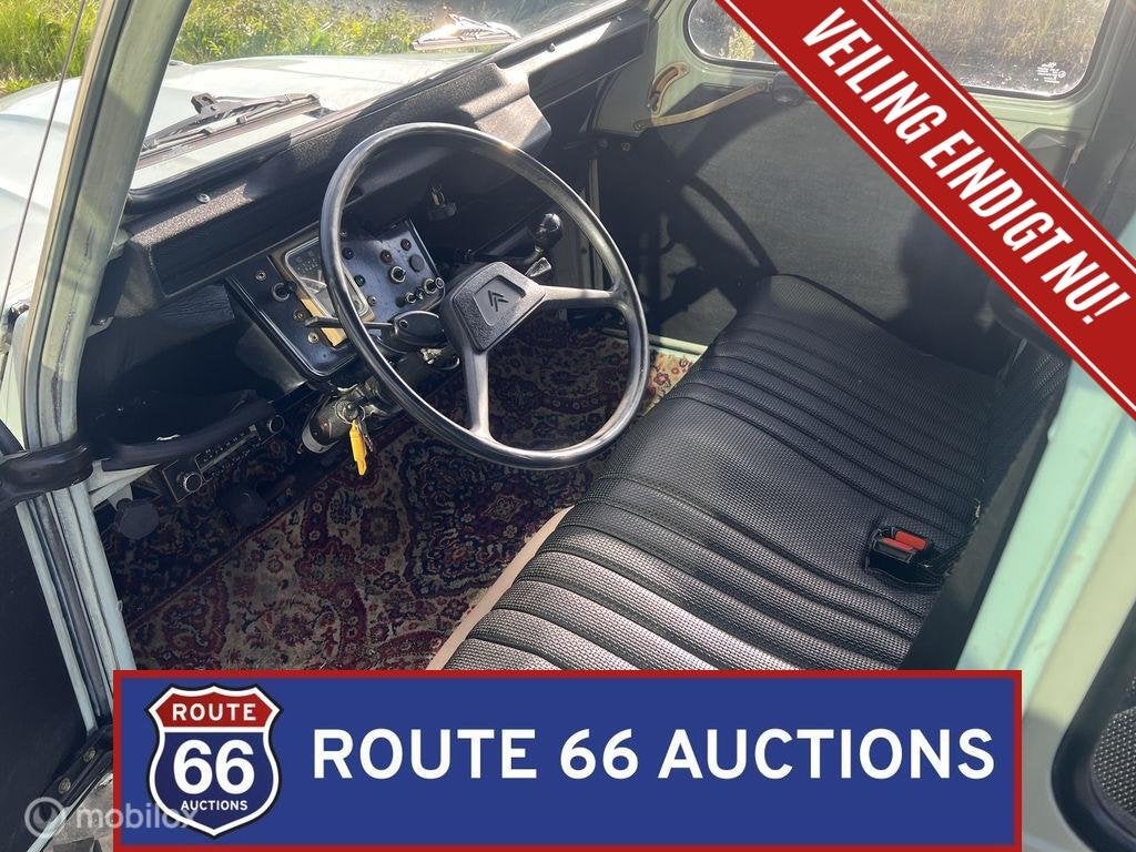 Citroën 2CV | 1982 | Route 66 Auctions, Auto's, Overige carrosserieën, Citroën, Zwart, Bedrijf