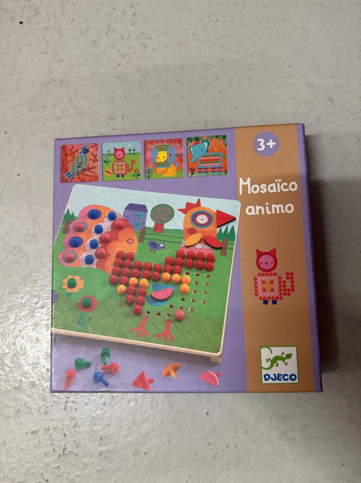 Djeco Mosaïco Animo - Creatief Mozaïek Speelgoed, Ophalen of Verzenden, Zo goed als nieuw, Overige typen