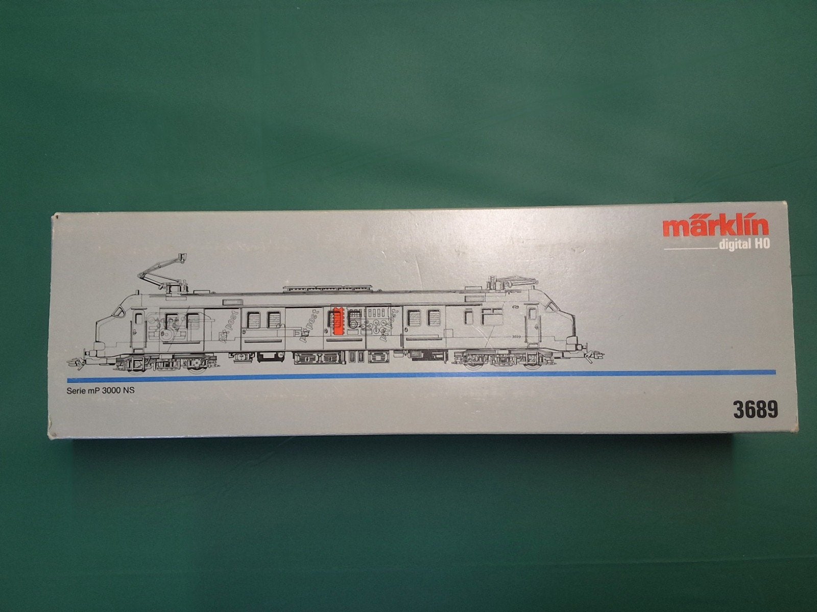 Märklin H0 3689 NS Locomotief PTT Post, Wisselstroom, Locomotief, Ophalen of Verzenden, Märklin