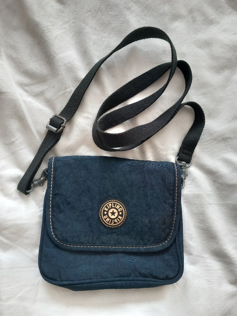 schoudertas kipling donker blauw, Ophalen of Verzenden, Zo goed als nieuw, Blauw, Kipling