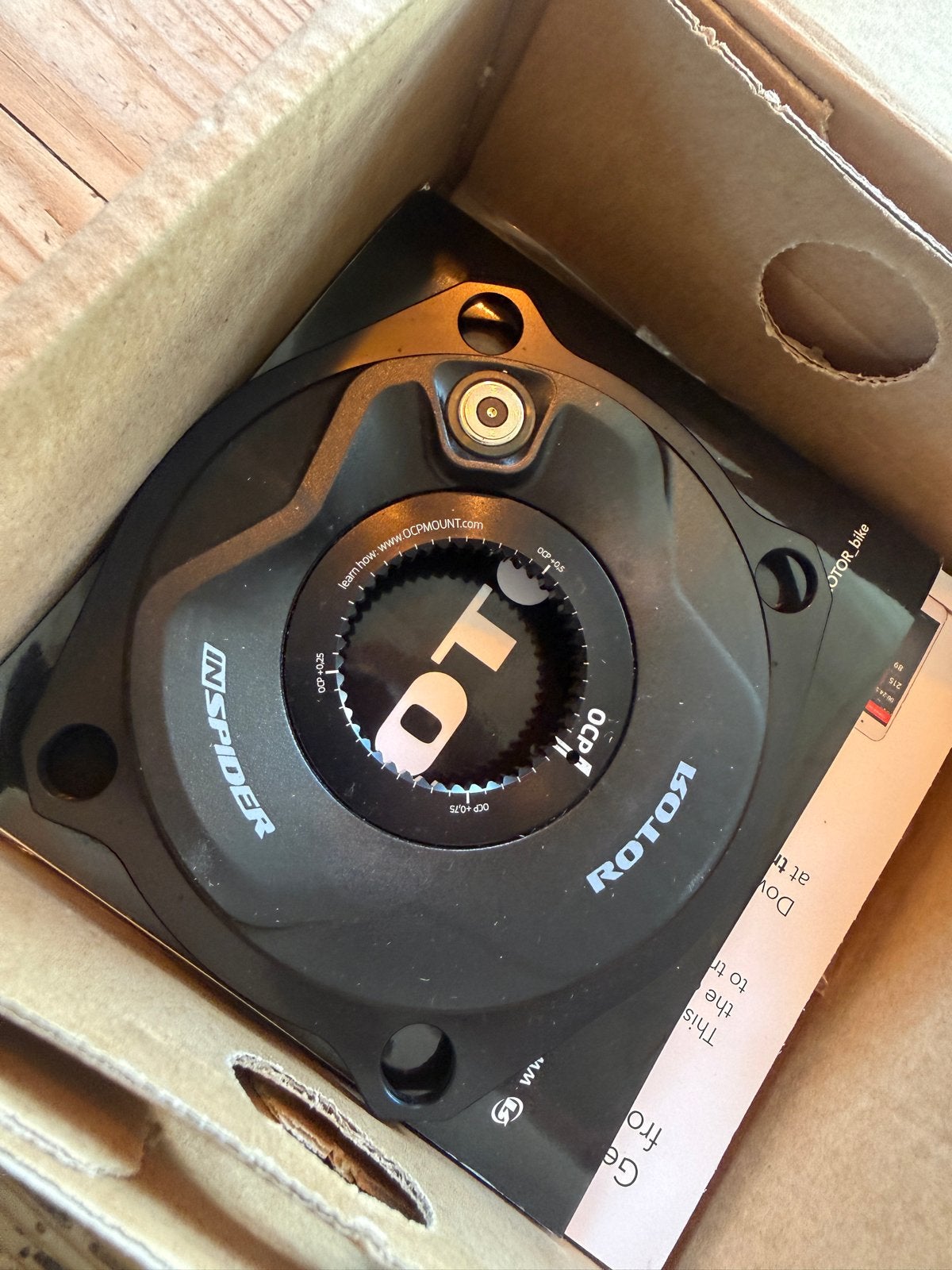 Rotor Aldhu Carbon Inspider Powermeter Crankstel, Crankstel of Pedalen, Nieuw, Ophalen of Verzenden, Aluminium