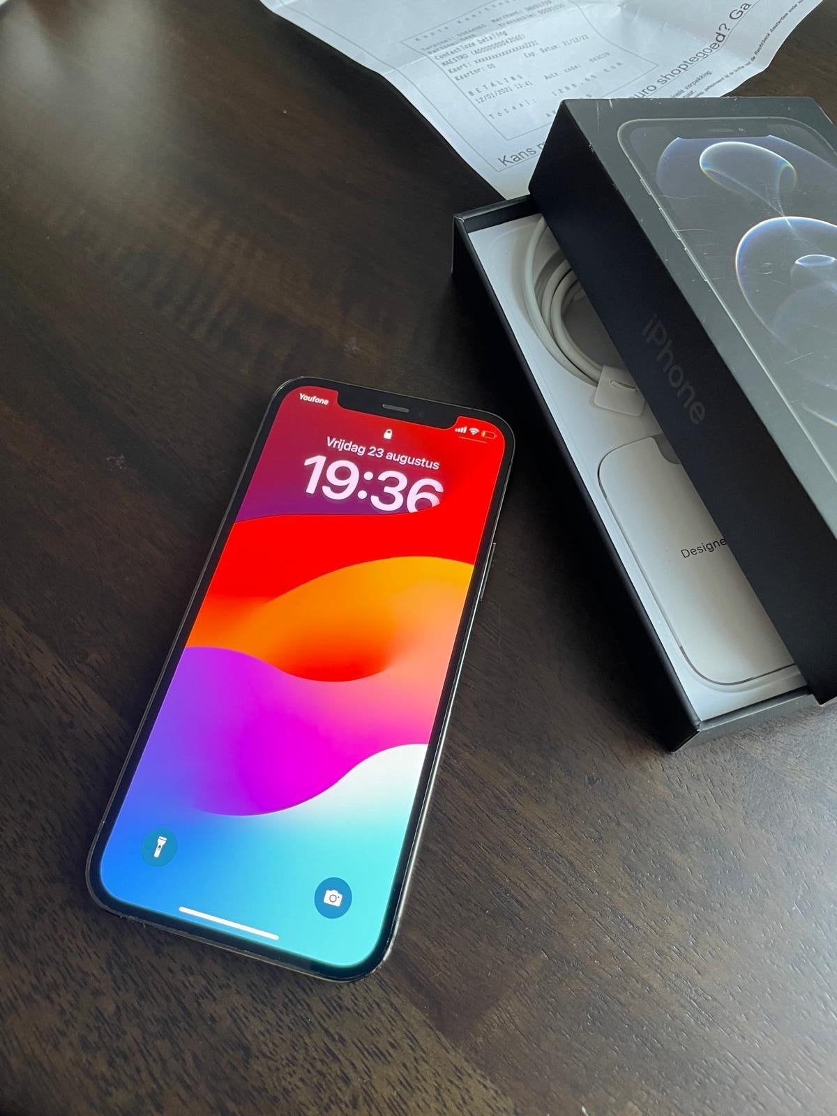 iPhone 12 Pro 256GB Grafiet, Telecommunicatie, Mobiele telefoons | Apple iPhone, 256 GB, Zo goed als nieuw, Zonder simlock, 74 %