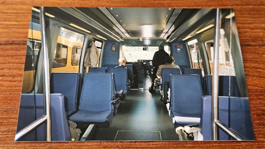 Foto TREIN Arriva Talent Talbot proef Leeuwarden interieur, Verzenden, Gebruikt, Trein, Overige typen