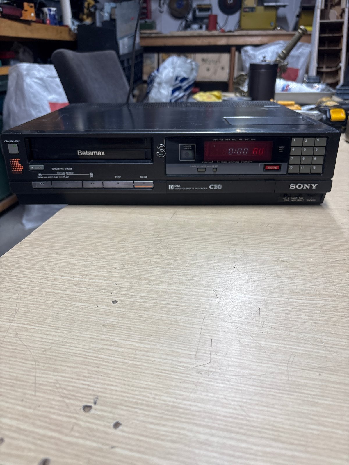 Sony Betamax C30 Videorecorder - Vintage Collector's Item, Audio, Tv en Foto, Videospelers, Gebruikt, G, Betamax-speler of -recorder