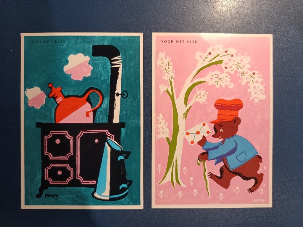 Ansichtkaarten – voor het kind – oudere versies Set van 2, Verzamelen, Ophalen of Verzenden, Ongelopen, Gelderland