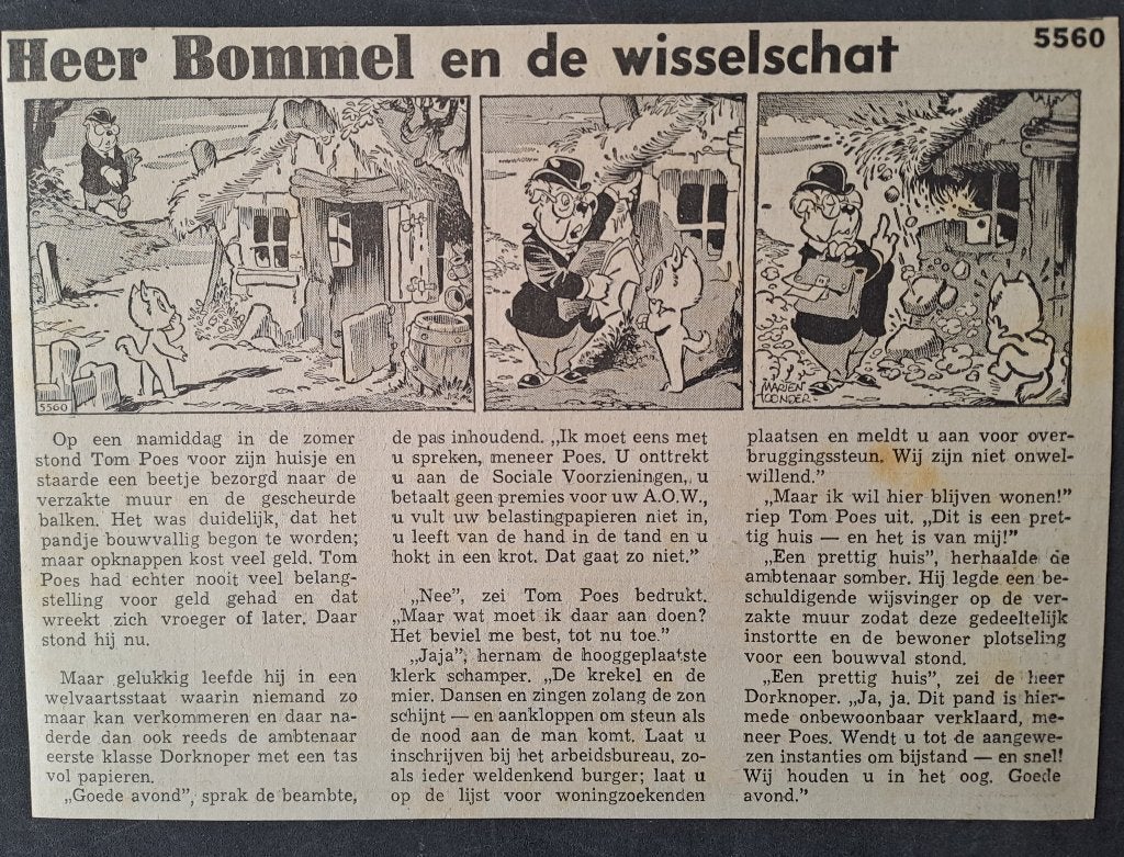 knipsel Heer Bommel en de Wisselschat, Boeken, Stripboeken, Eén stripboek, Verzenden, Gelezen