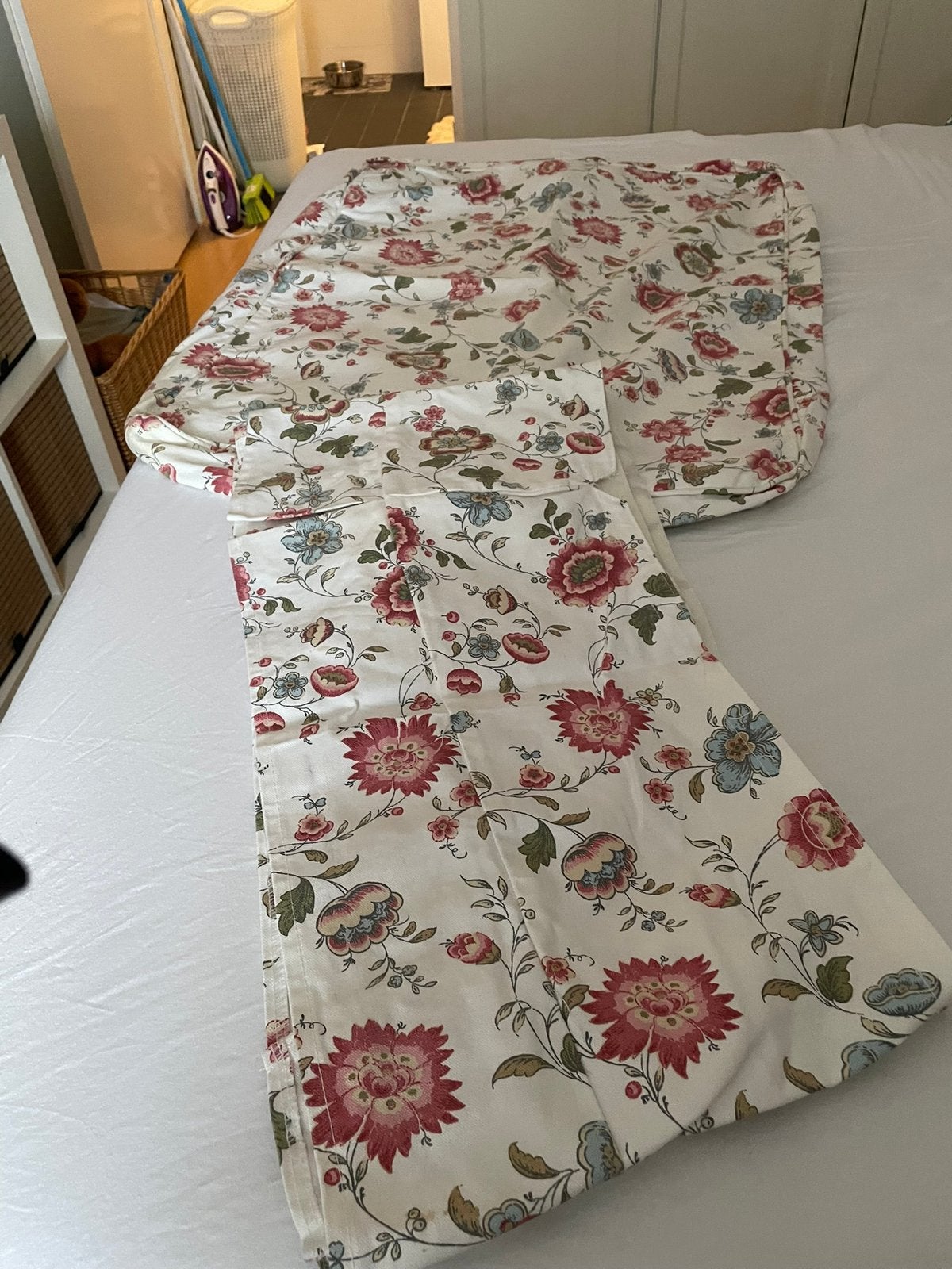 Ektorp hocker hoes bloem, Ophalen, Zo goed als nieuw, Rechthoekig, 75 tot 100 cm
