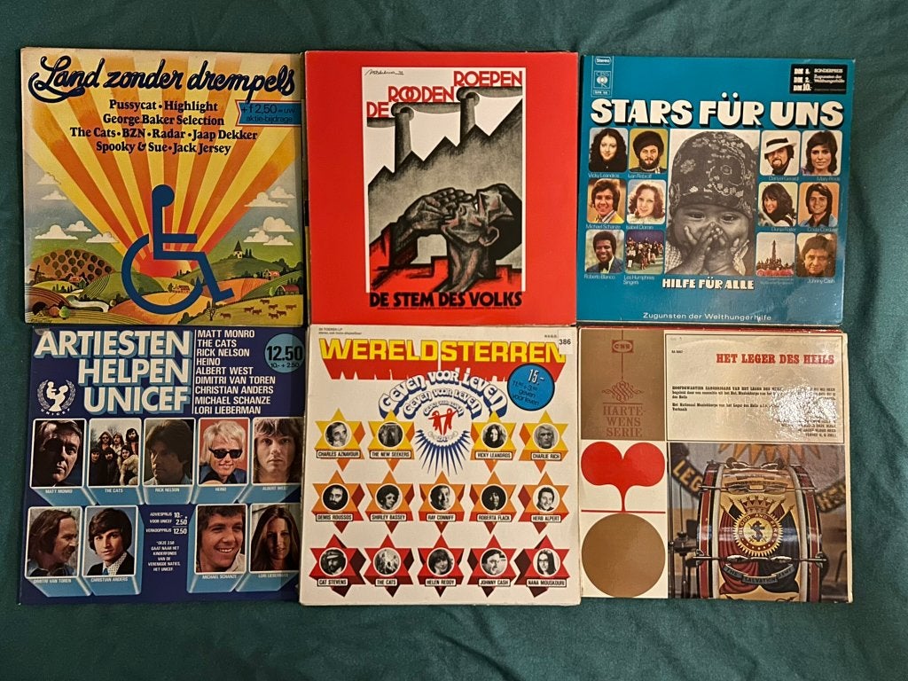 20 LP's Goede doelen (ook per stuk te koop), LP, Gebruikt, Overige genres, Ophalen of Verzenden