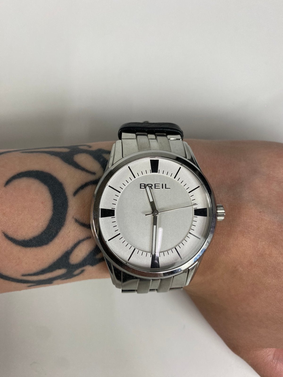 Breil horloge TW1060 zwart/zilver, Overige merken, Polshorloge, Ophalen of Verzenden, Nvt