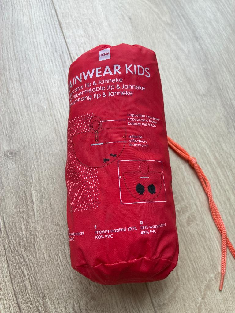 Jip en Janneke regencape HEMA, Kinderen en Baby's, Kinderkleding | Maat 116, Ophalen, Overige typen, Jongen of Meisje, Zo goed als nieuw