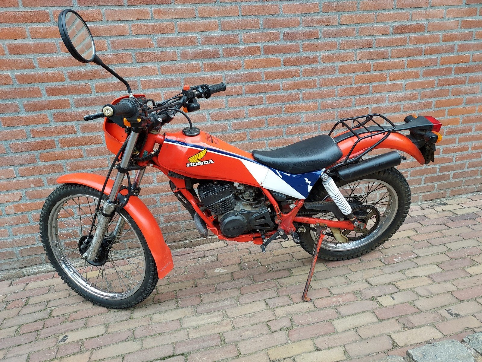 te koop  honda tlm bj 1983, Fietsen en Brommers, Brommers | Oldtimers, Ophalen, Maximaal 45 km/u, 49 cc, 5 versnellingen